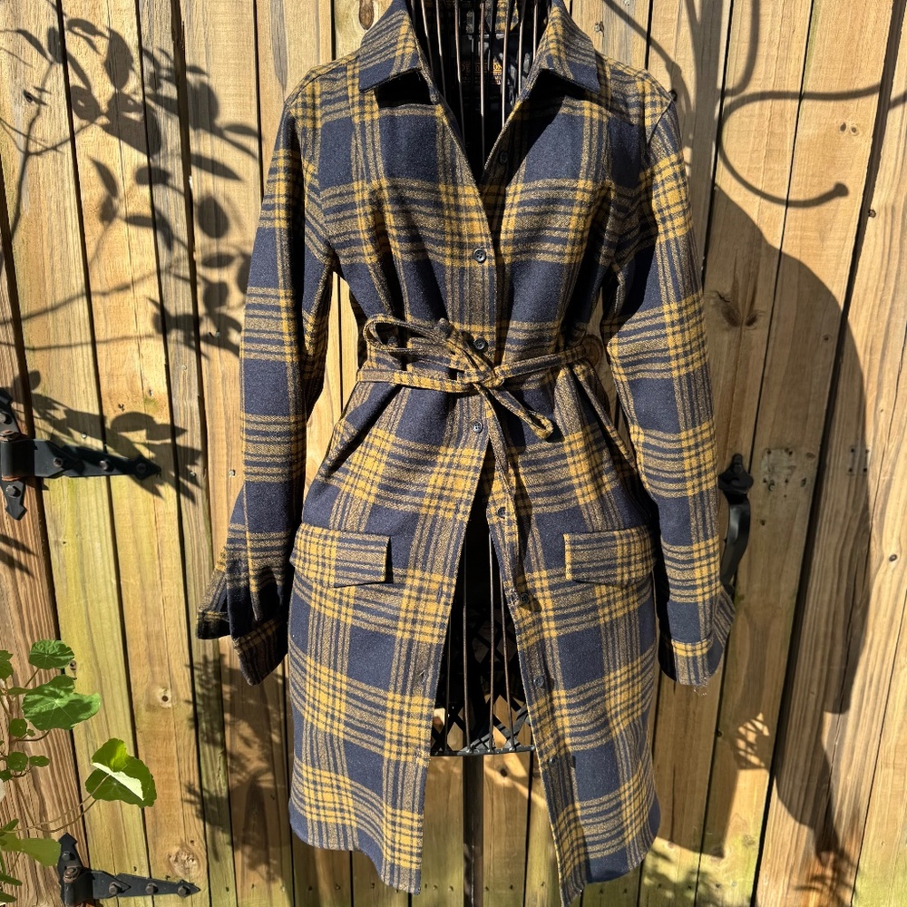 PENDLETON Wool Shirt Dress XS, Portland Collection Made In USA, Flannel